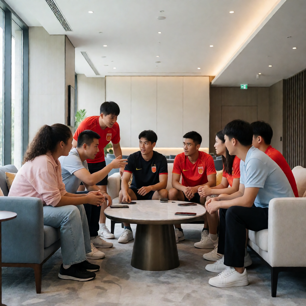 球迷社区聚集讨论场景